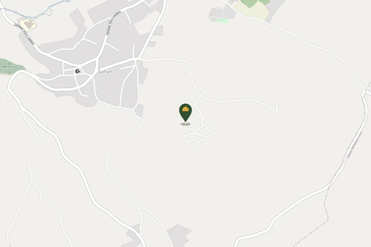 Safran Köyü'nde Masal Köyü Kır Sofrası'nın konumunu gösteren OpenStreetMap haritası